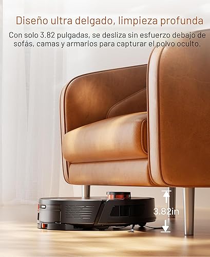 Miniatura 8 de Combo de aspiradora y trapeador robot, aspiradora robótica de navegación Lidar con estación de vaciado automático de 3.5 L, robot de vacío de 5000