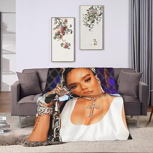 Miniatura 7 de Karol Singer G - Manta ultrasuave de franela ligera para sofá, cama, uso en todas las estaciones, 40 x 30 pulgadas