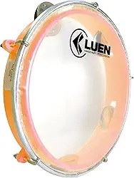 Pandeiro Abs Laranja Junior Pele Cristal 08"