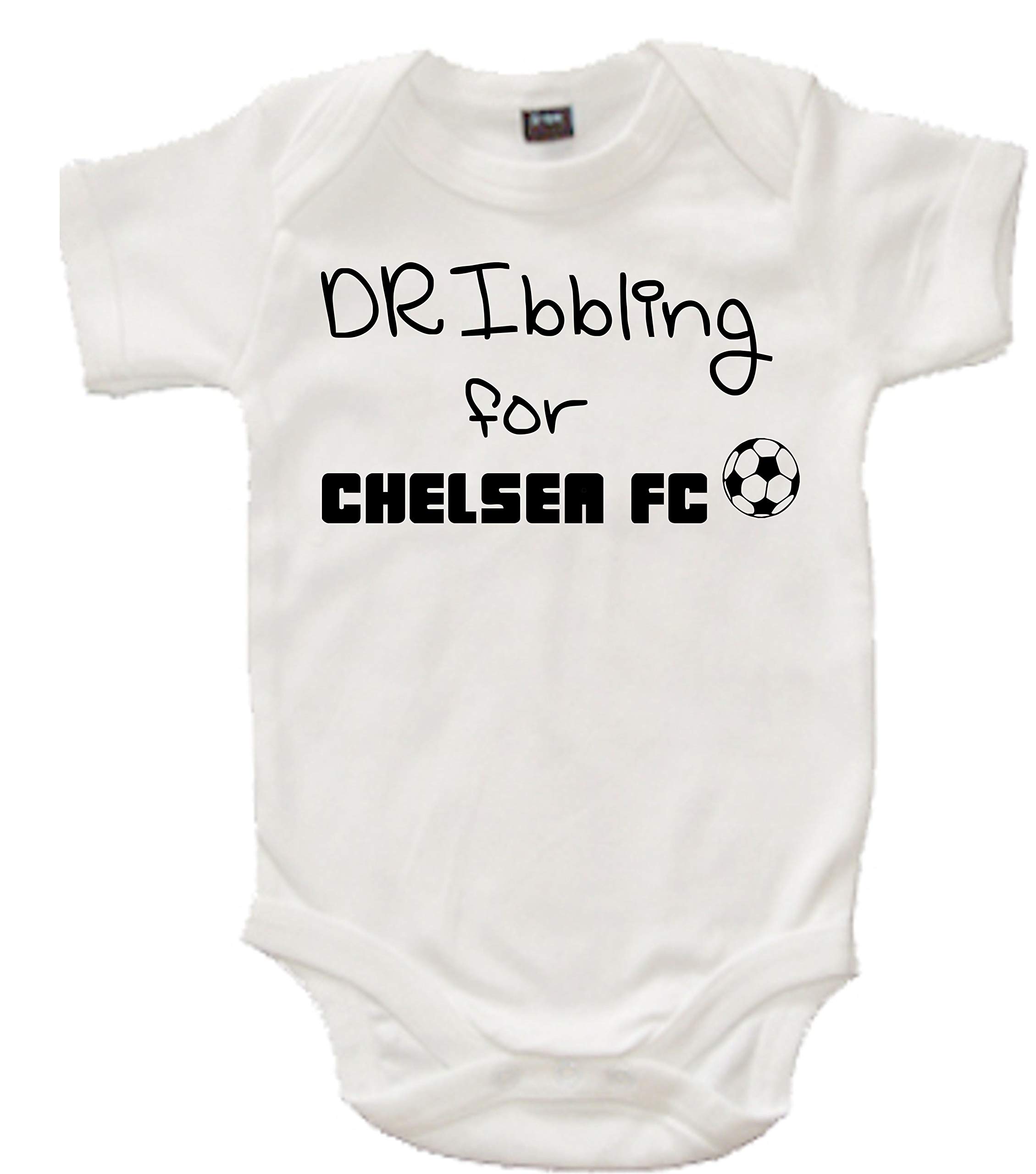 Edward Sinclair | 6-12 Months | Dribbling for…Chelsea | White Bodysuit