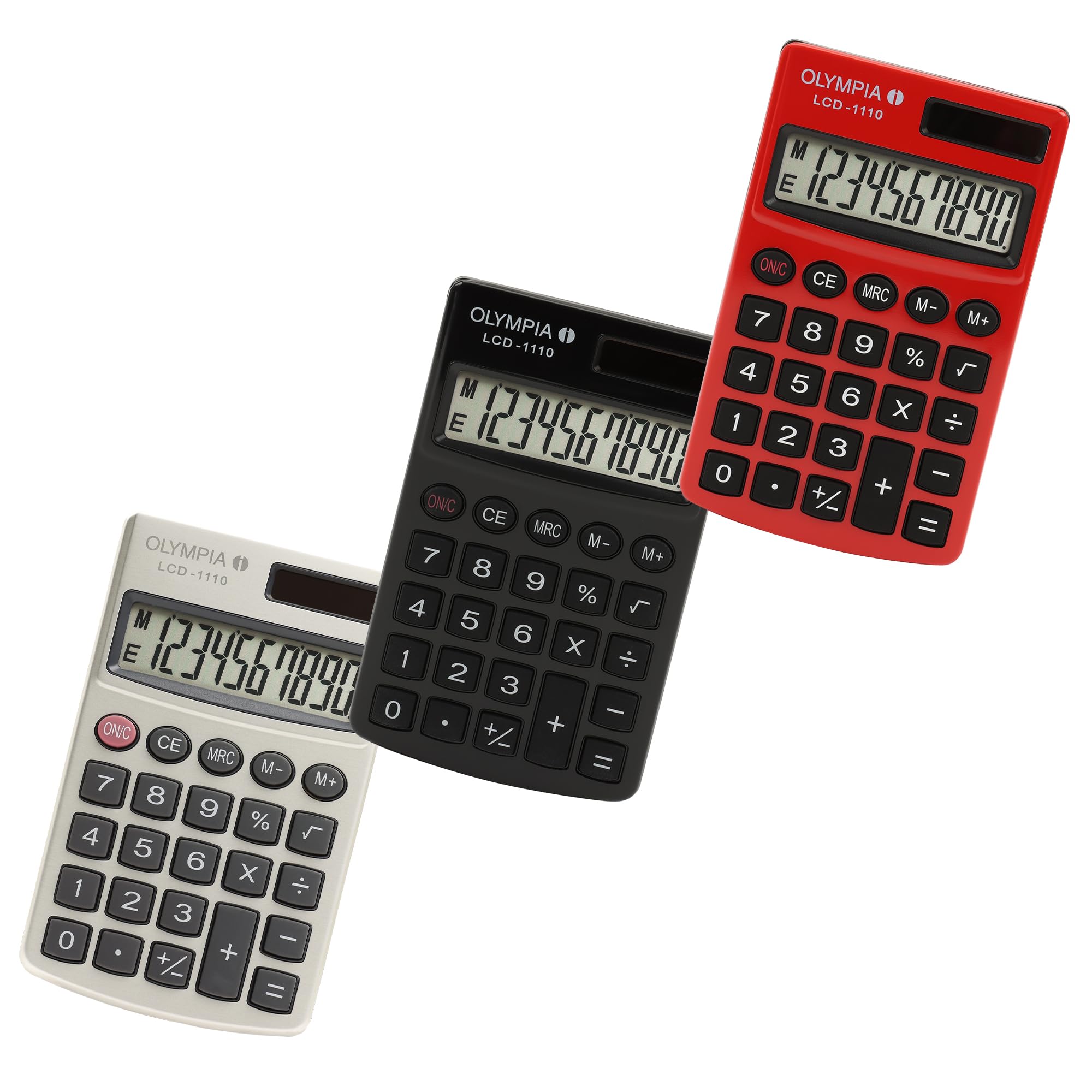 Amazon.com : Olympia 1110 Pocket Calculator with LCD Red : Office