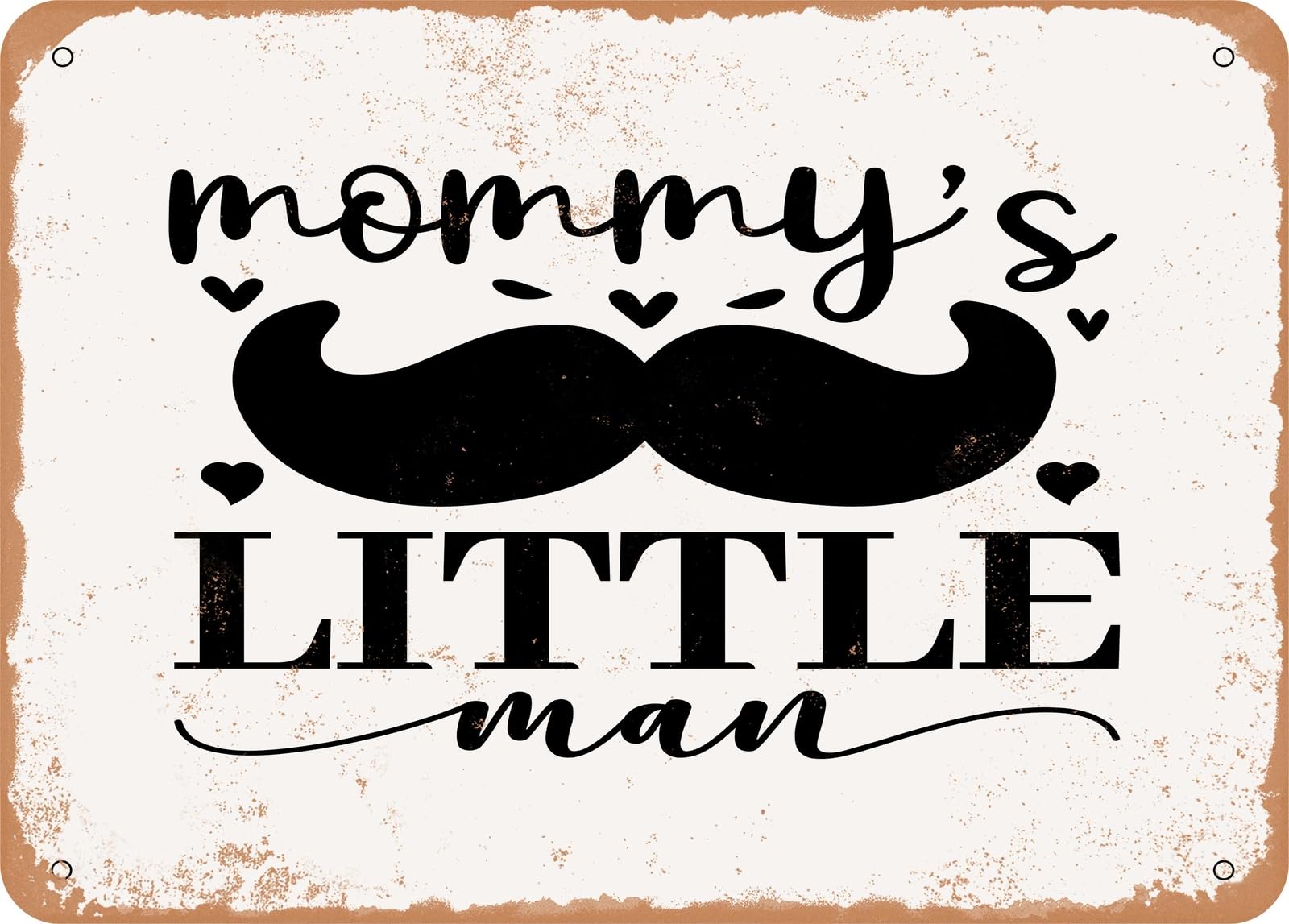 Miaomansenstore Metal Sign - Mommy's Little Man - Vintage Look Sign Home Decor