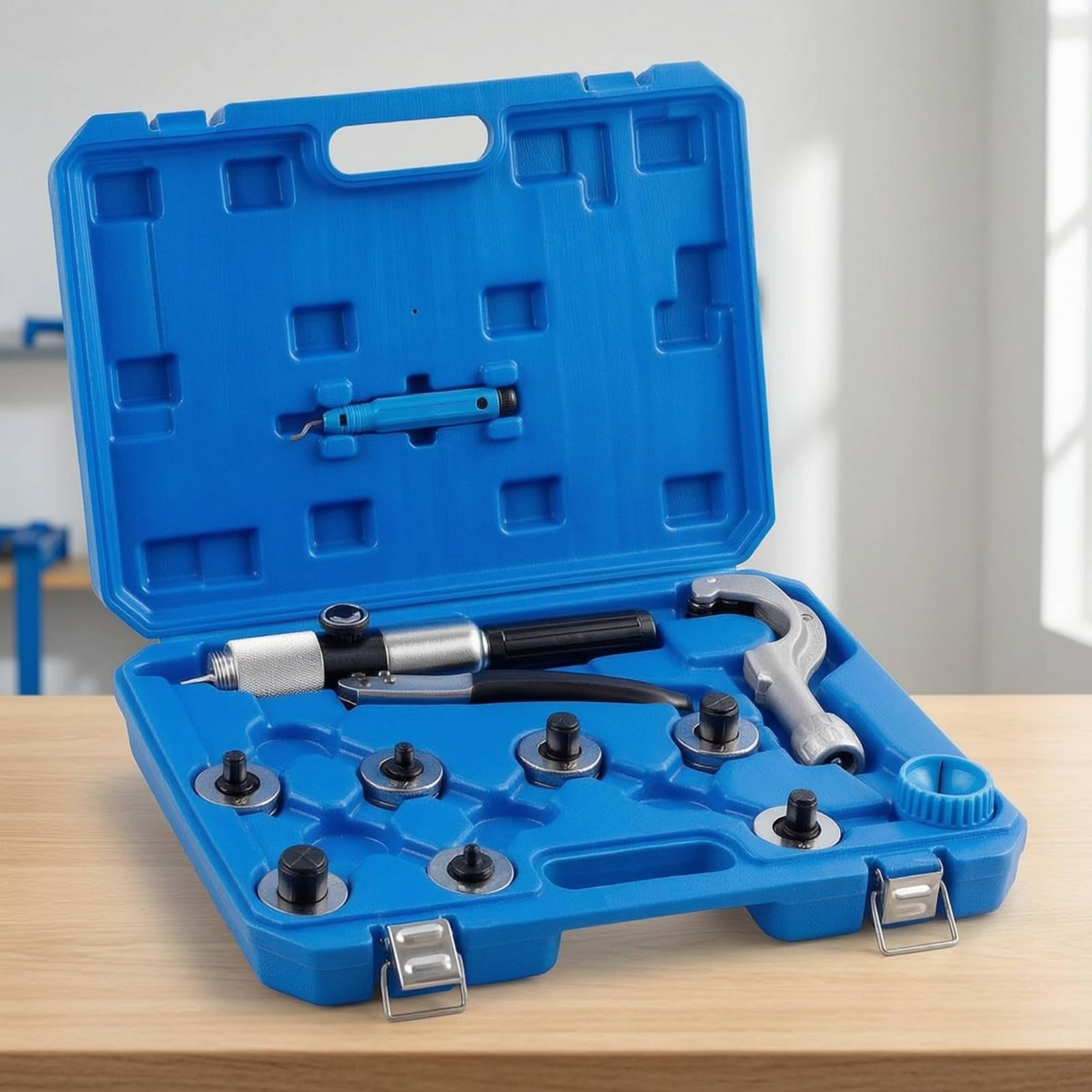 Kit Abocardado Tubos con Estuche Ahorra Trabajo Kit Abocardado Tubos con Cizalla Versátil para Climatización