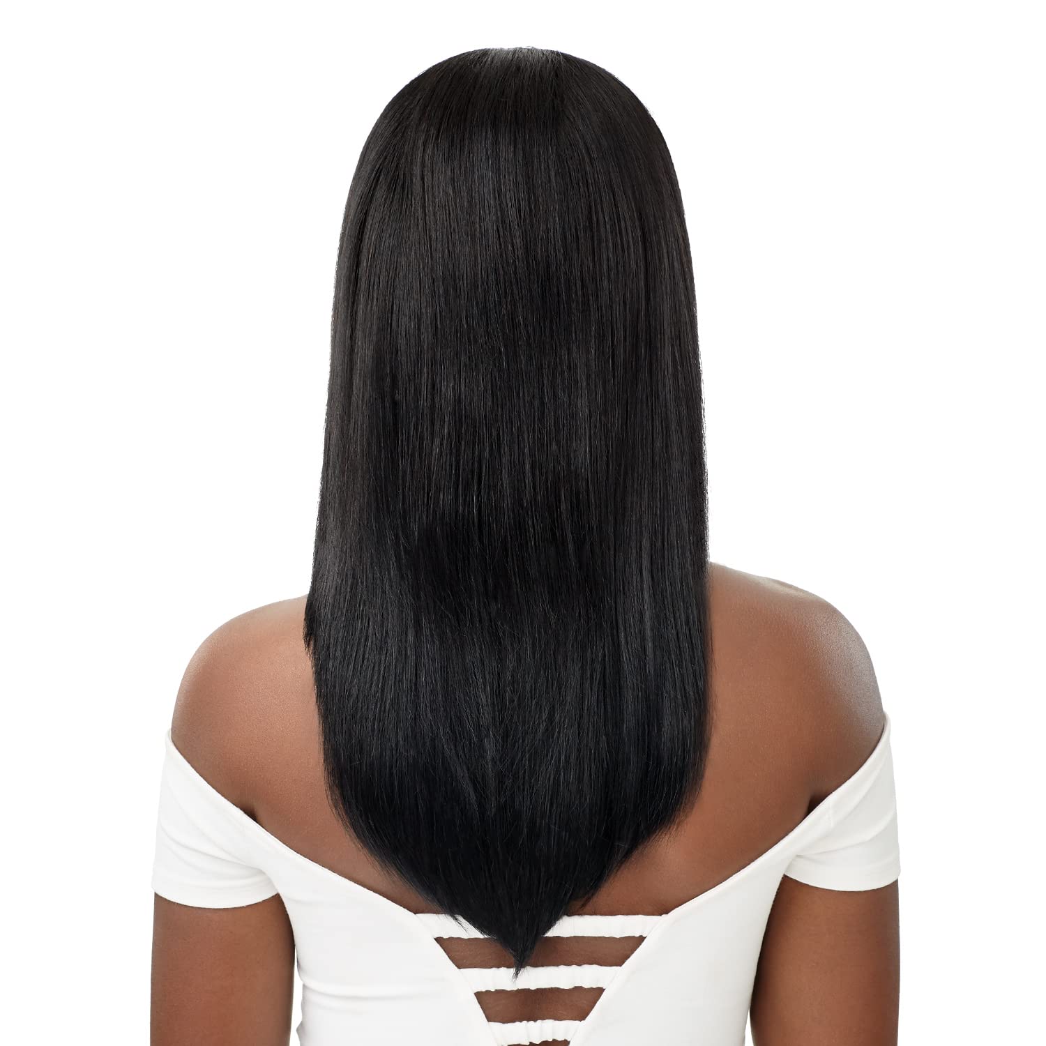 Outre Headband Wig Unprocessed Human Hair NATURAL STRAIGHT 20″ (NBLK)