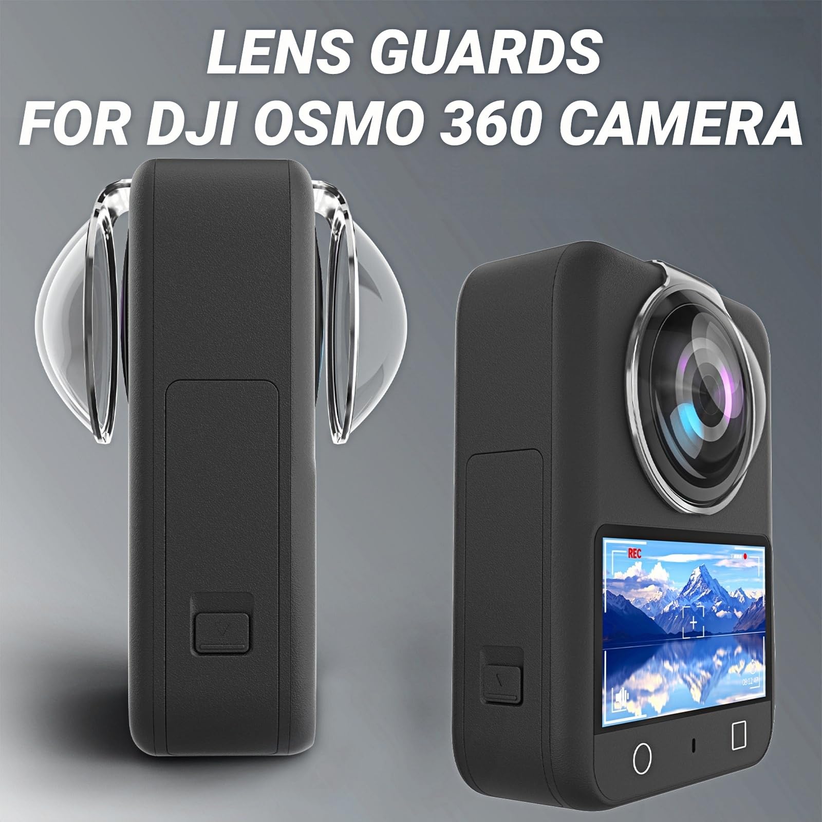 2 Protezioni In Vetro Temperato Per Obiettivo DJI Osmo 360, Durezza 9H, Alta Trasparenza, Con Panno Pulizia