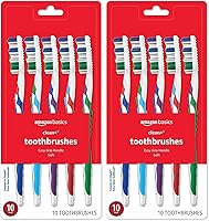 Vista 7 de Yaxa Basics Cepillos de dientes Clean Plus, suaves, completos, 10 unidades, 1 paquete (anteriormente Solimo)