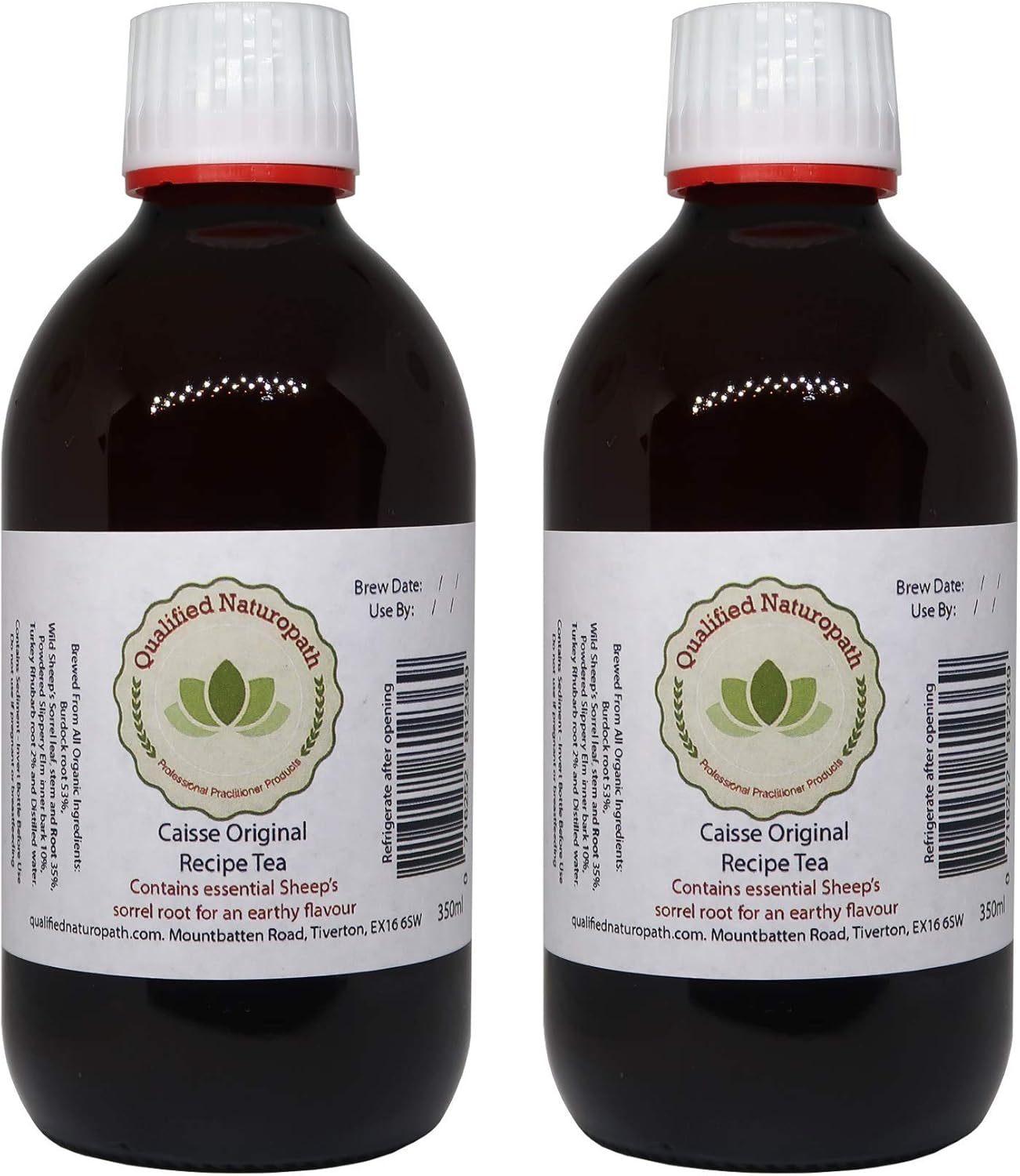 Caisse Original Formula 4 Herb Tea 2 x 350 ml Glass Bottles Amazon