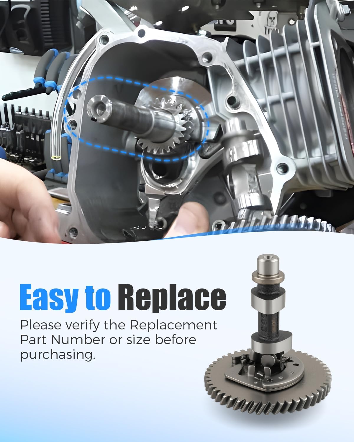 .265 Camshaft Fit for Tillotson 196 212 225, Fit for Predator Hemi 212cc, Fit for Clone 196cc, Fit for GX200 Engines Replace Camshafts for Minibikes/Yard Karts Performance Part