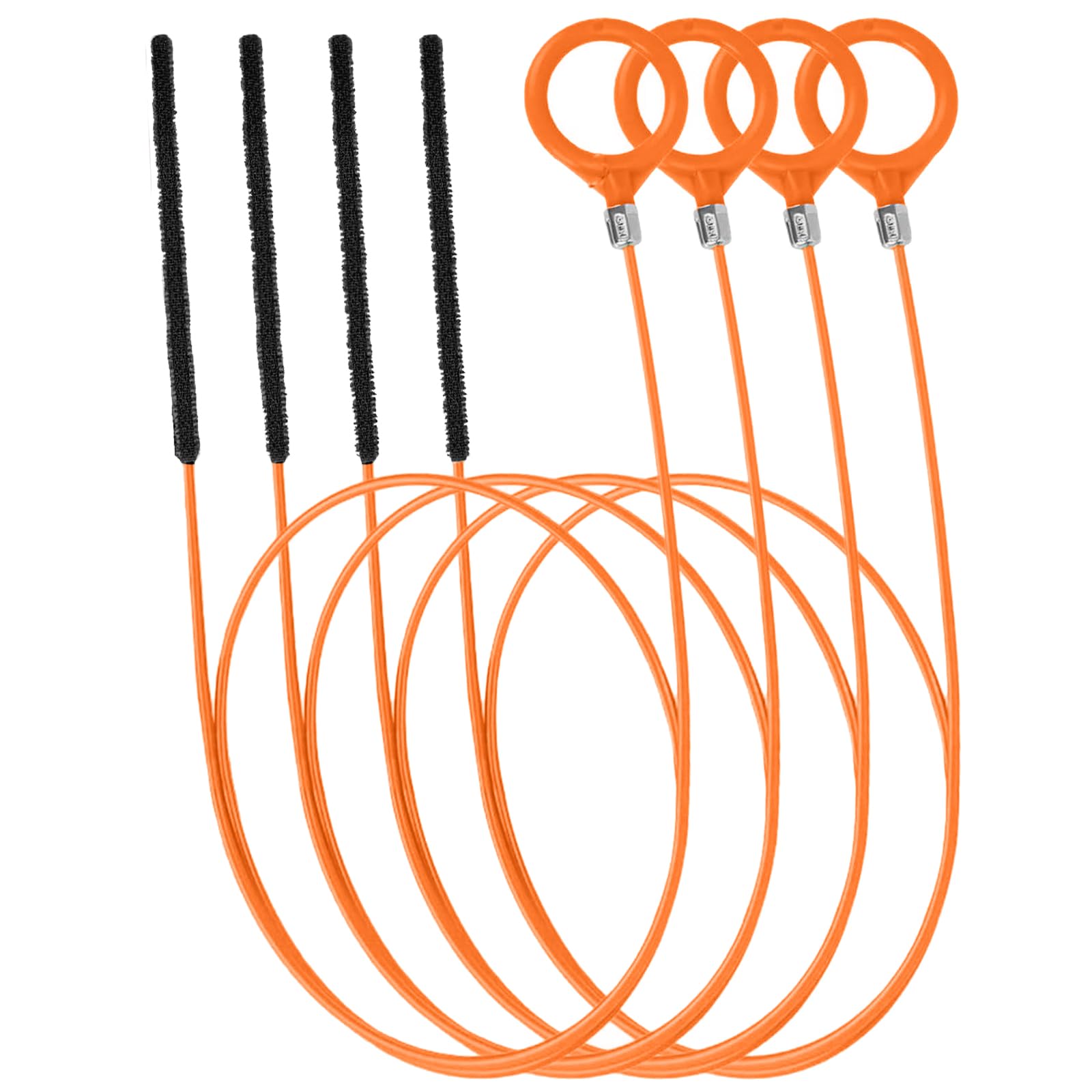 HGENAHGTF 4Pieces Flexible Drain Spirals Kits Pipe Cleaner Tool for Hair Clog Removal in Bathroom Kitchen Efficient Tool Drain Cleaning Rods