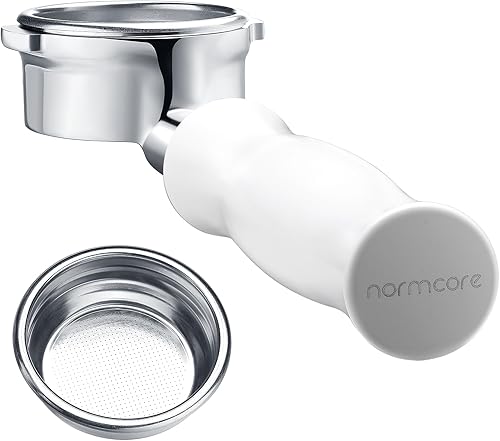 Miniatura 117 de Normcore Portafiltro sin fondo desnudo de 2.008 in, 3 orejas, se adapta a Delonghi Dedica EC680 y EC685, y máquinas de café SMEG y EUPA con mango