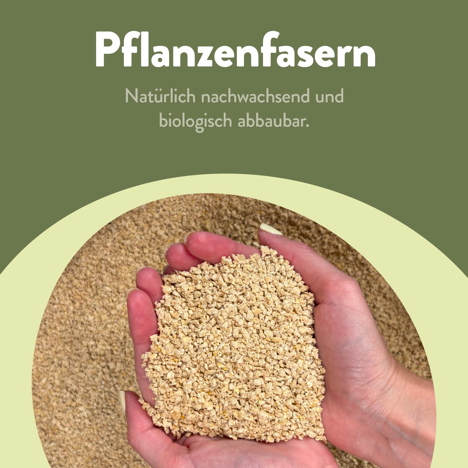 Biokat's Organic Care Plant Fibres 12 kg - Grobe klumpende Katzenstreu aus nachwachsenden und biologisch abbaubaren Pflanzenfasern - 1 Sack (1 x 12 kg)