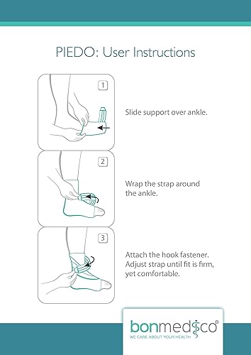 Miniatura 6 de bonmedico Tobillera para hombres y mujeres  Tobillera de compresión ajustable con correas de velcro  Estabilizador transpirable para deportes,