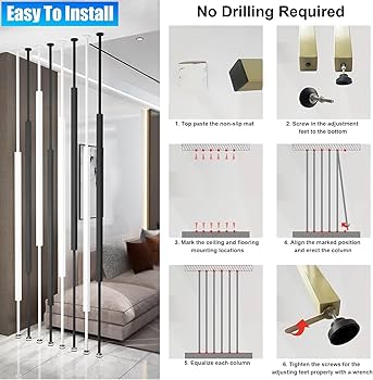 SAFWELA(壳店) 折りたたみ式独立遮断 オフィス 間仕切り 部屋の仕切り