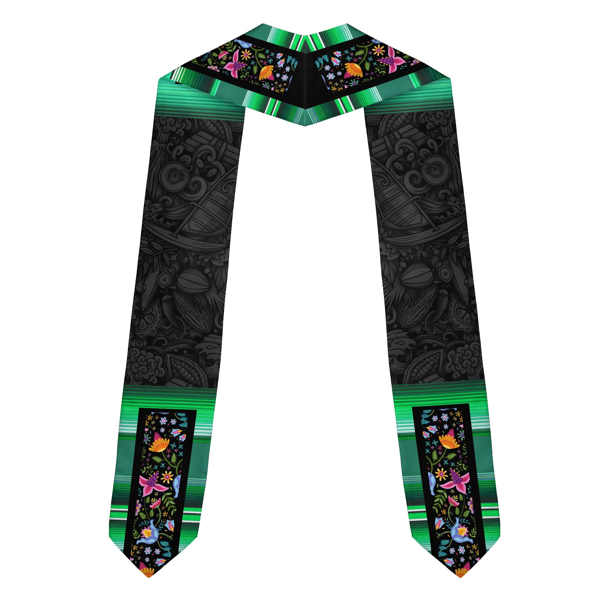 MonkeyVan Custom Nigerian Graduation Sash Nigeria Graduation Stole Personalized Nigerian American Flag Graduation Sash 2025 Style 7