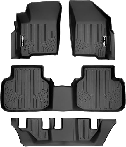 MAXLINER - Juego de alfombrillas de ajuste personalizado de 3 filas compatibles con Dodge Journey 2010-2020