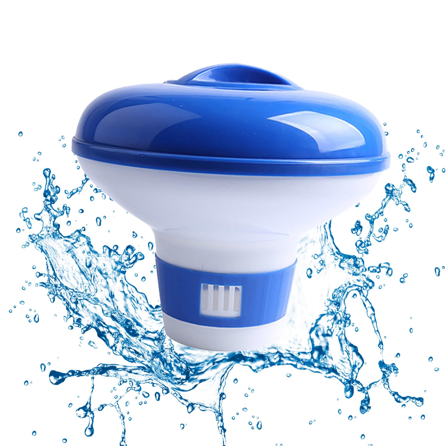 Chlorine Dispenser for Pool, Floater Chlorine Dispenser for Hot Tubs, Chlorine Tablet Dispenser for Ice Bath Swimming Pool Paddling Pool Lazy Spa Water Parks Fountain, 5 Inch Adjustable