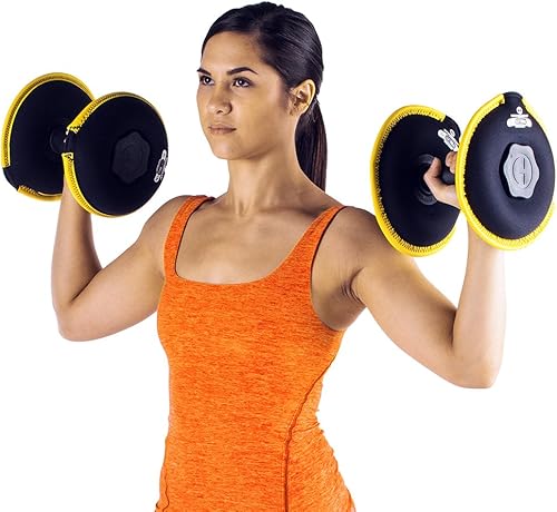 Miniatura 5 de Hyperwear SoftBell - Mancuernas ajustables individuales, placas de peso suaves para mano y 1 mango de fácil agarre para juego de mancuernas