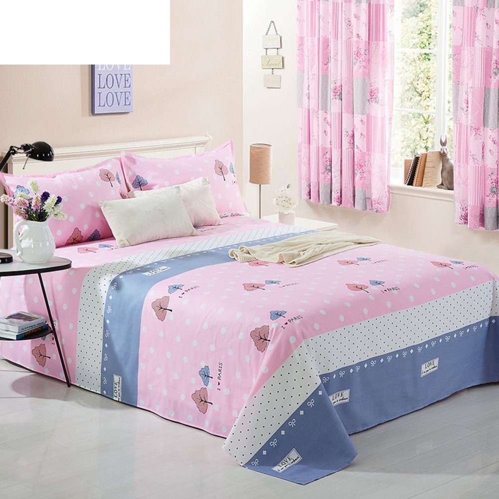 Drap coton sergé lits jumeaux 200x230cm drap plat dortoir lit double