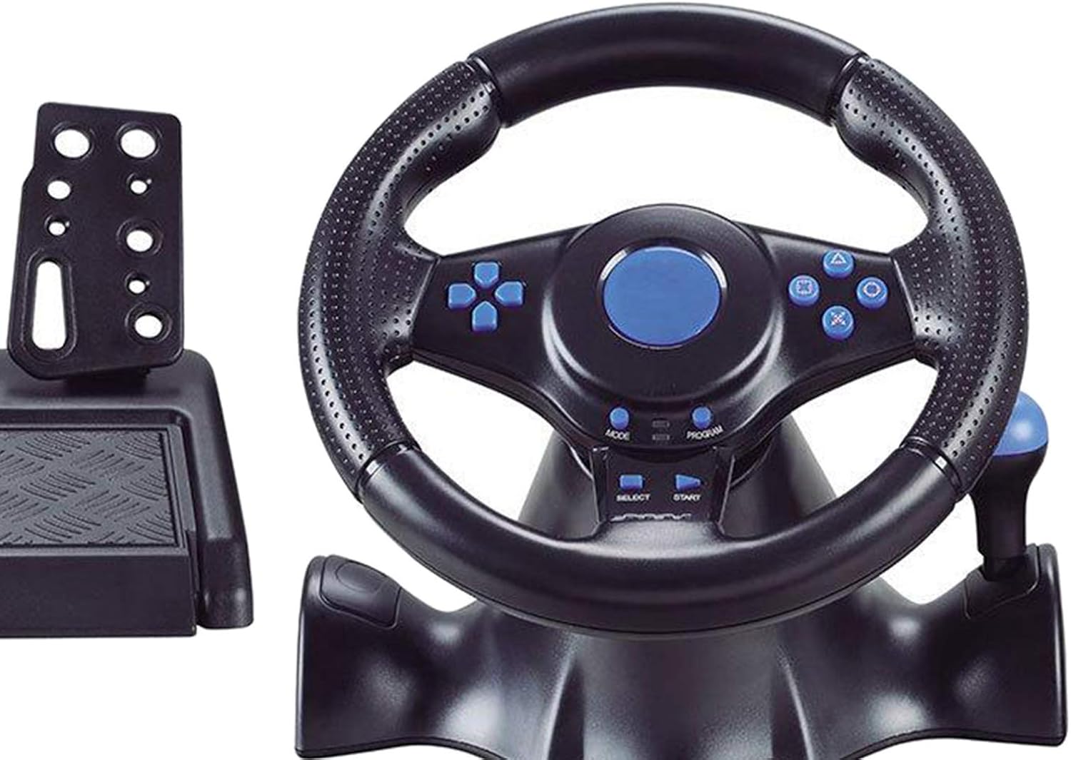 H HILABEE Racing Steering Wheel Pedal Gear Shifter Driving Force Racing Wheel and Floor Pedals for /PS3 Xbox One PC 360
