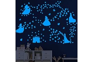 Frozen Wall Decor: Glow-in-the-Dark Princess Castle Wall Sticker