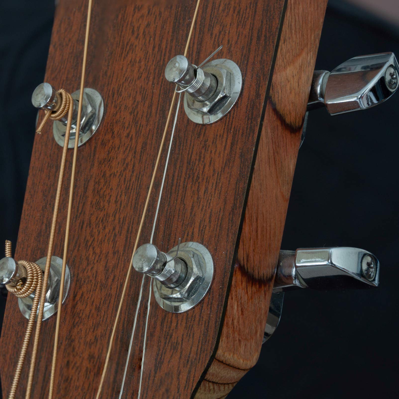 Clavijas De Afinación Selladas Para Guitarra - Juego De 6 Unidades, Aleación De Zinc, Plata O Negro