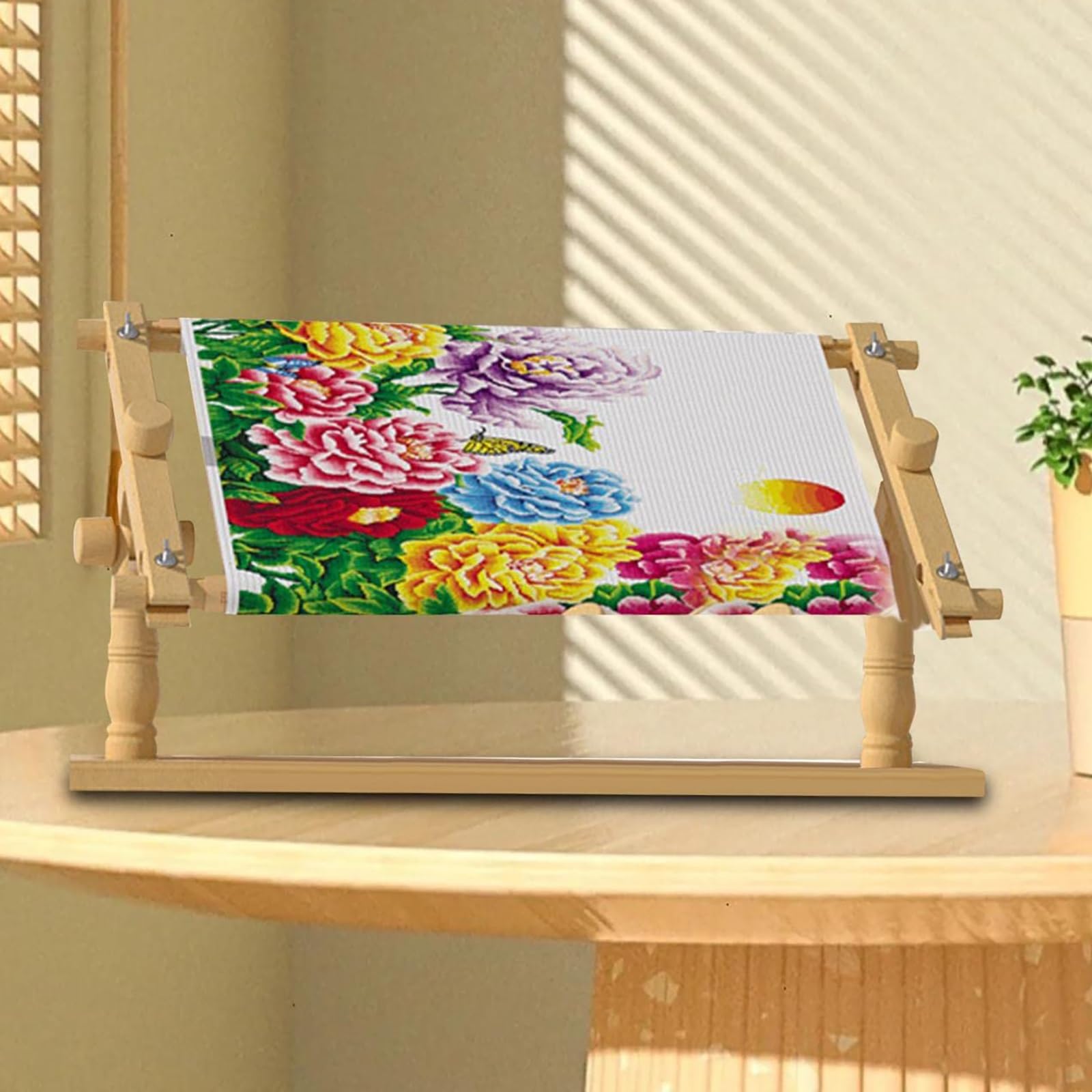 Amazon.co.jp: クロスステッチフレーム、刺繍フレームスタンド - 調節