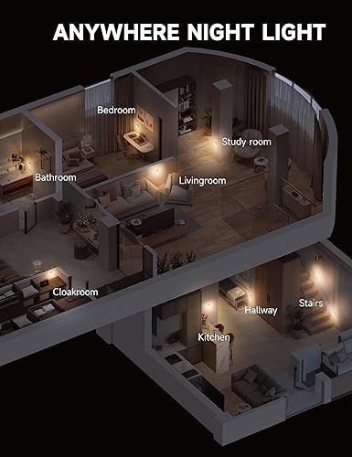 Miniatura 6 de Paquete de 2 luces nocturnas enchufables a la pared, luz nocturna brillante con sensor de atardecer a amanecer, blanco suave de 3000 K, brillo