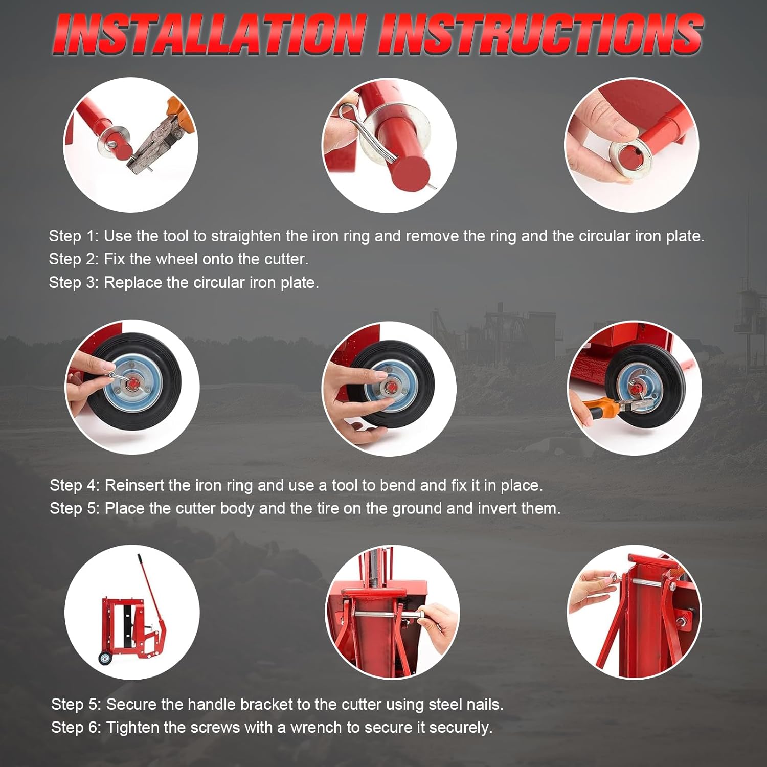 Manual Brick Splitter Paver Cutter-Leverage Design Block Splitting Machine for Sidewalk Bricks&Hollow Bricks-Eco-Friendly Portable Paver Splitter with Adjustable Cutting up to 11.8" Thick & 15.7" Wide