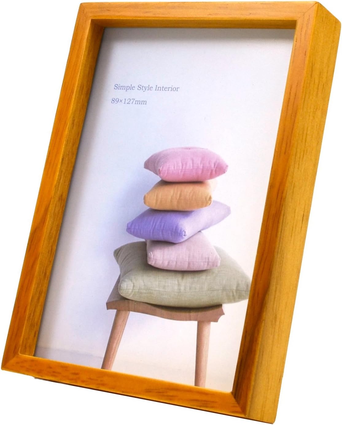 KING JK101-L-BR 70169 Photo Frame, Wooden Frame, L Size, Brown