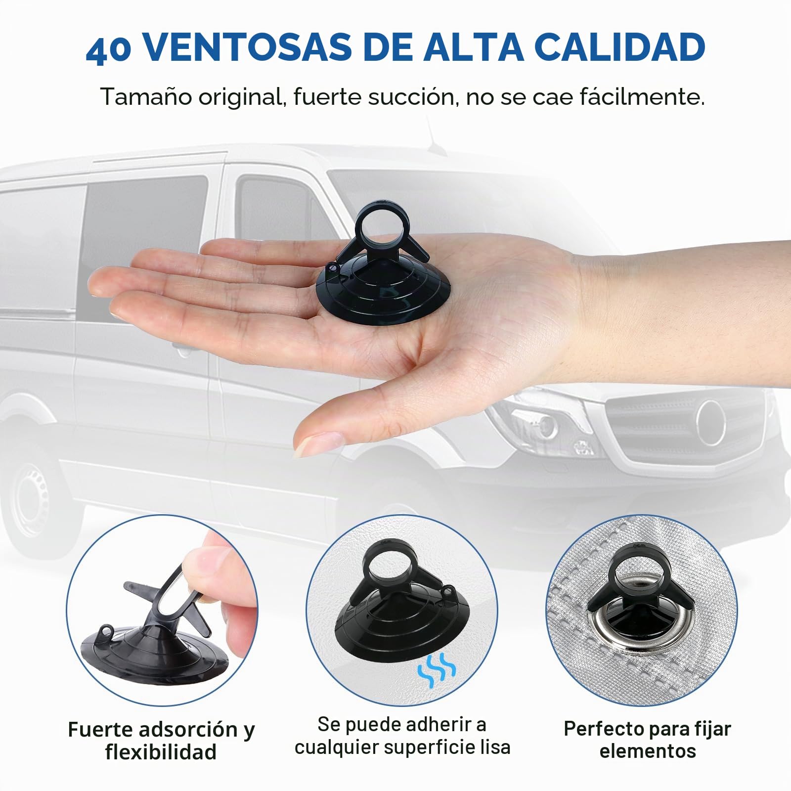7 Piezas Parasol del Parabrisas Automóvil Reemplazo para Mercedes Sprinter 2006-2019, Cabina del Conductor Reemplazo para VW Crafter LWB 2006-2019, Cubierta de Parasol Automóvil, Parasol Plegable