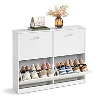 VASAGLE Scarpiera con 4 Ribalte, Scaffale Portascarpe