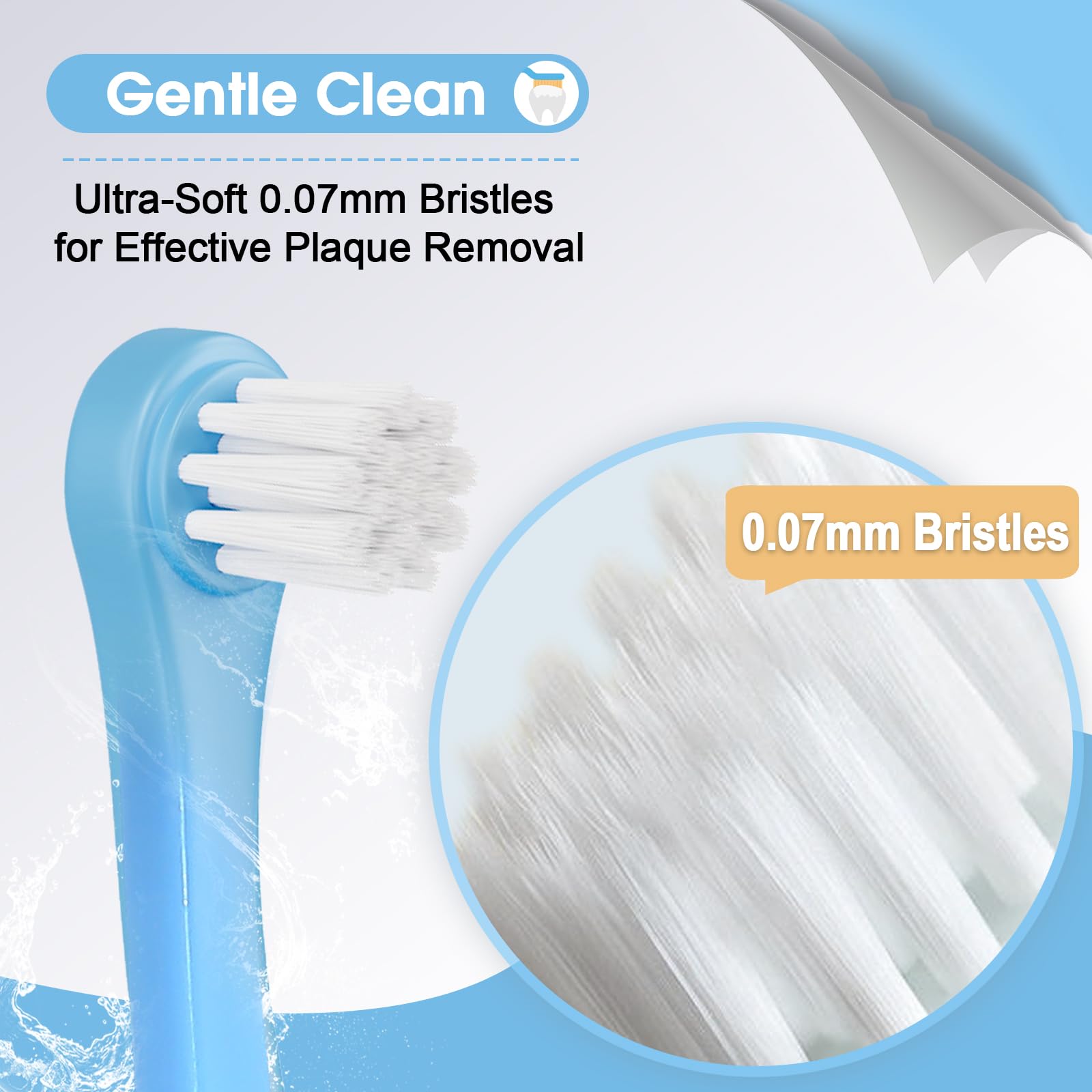 El kit de cepillado de dientes de perro logra un cuidado dental óptimo del perro con el juego de cepillos de dientes premium para perros, dientes saludables, aliento fresco y fácil limpieza.