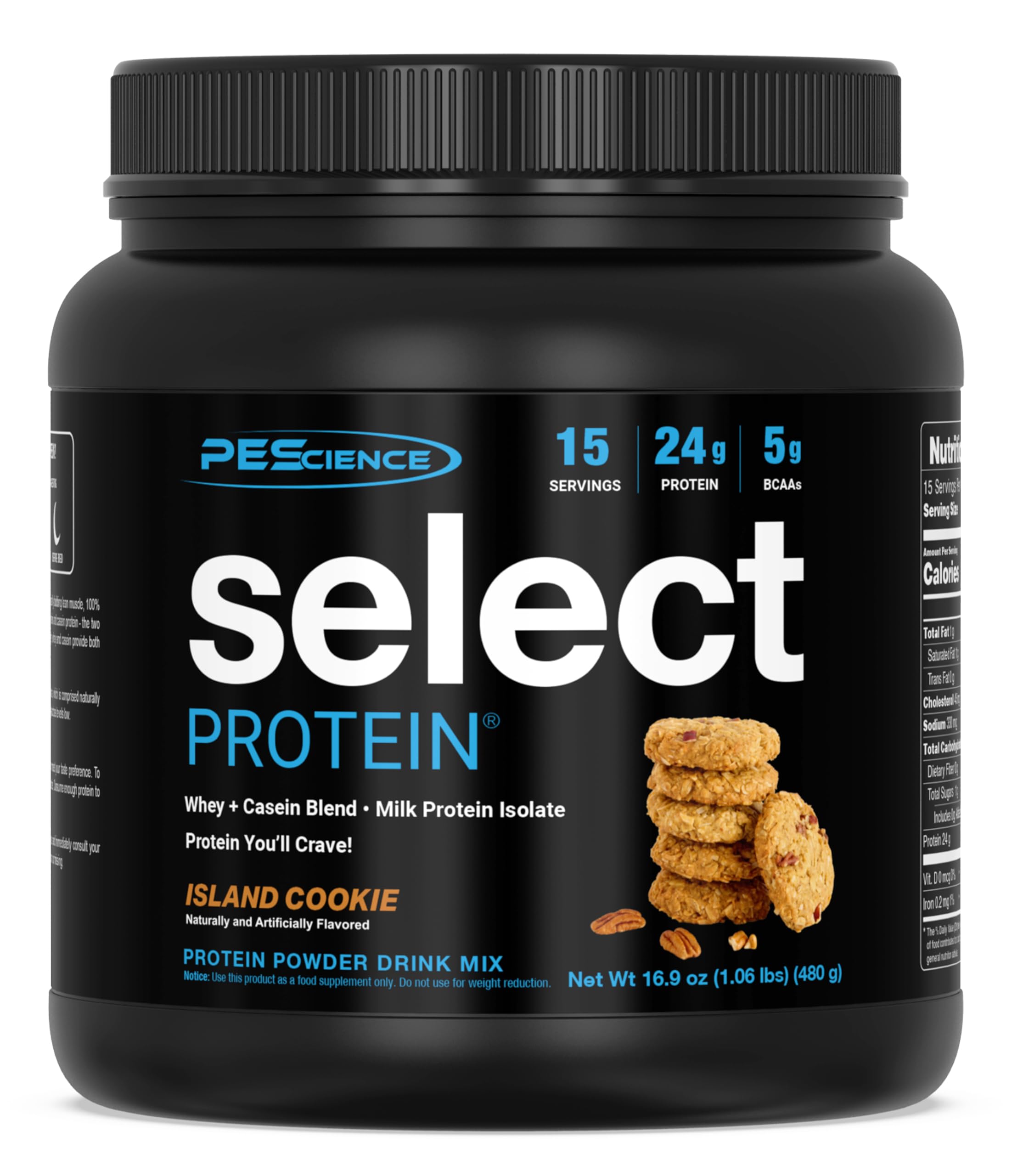 PEScience Proteína em Pó Blend de Proteínas, Island Cookie, 24 g, 15 porções