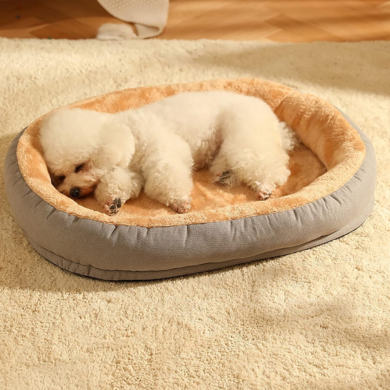 Cat Dog Beds, Plush Cat Bed Mat, Warm Soft Flurry Puppy Beds, Washable Pet Bed for Small Dog with Anti-Slip Bottom Dog and Cat Calming Cushion Bed (X-Large)