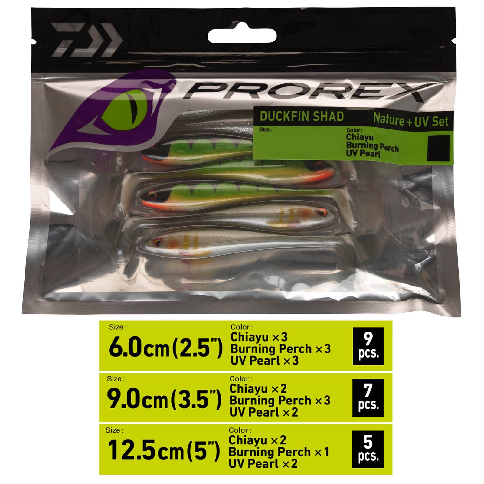 Daiwa PX Duckfin Shad 6,3cm - Nature Set Produktbild-Vorschau 8