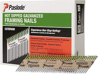 Paslode 30 Degree Galvanized Framing Nails, 2" x .113", Smooth, 2000 Ct