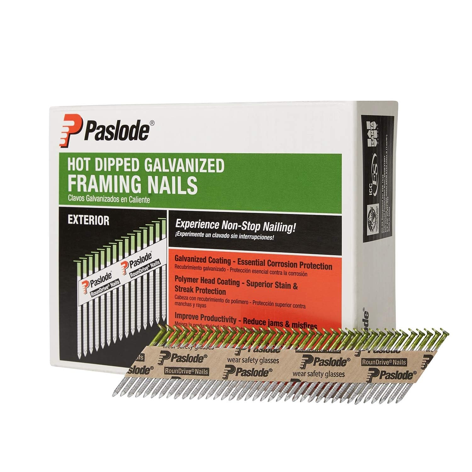 Paslode Galvanized Framing Nails - 2000 Count -10 Paslode Galvanized Framing Nails - 2000 Count -10