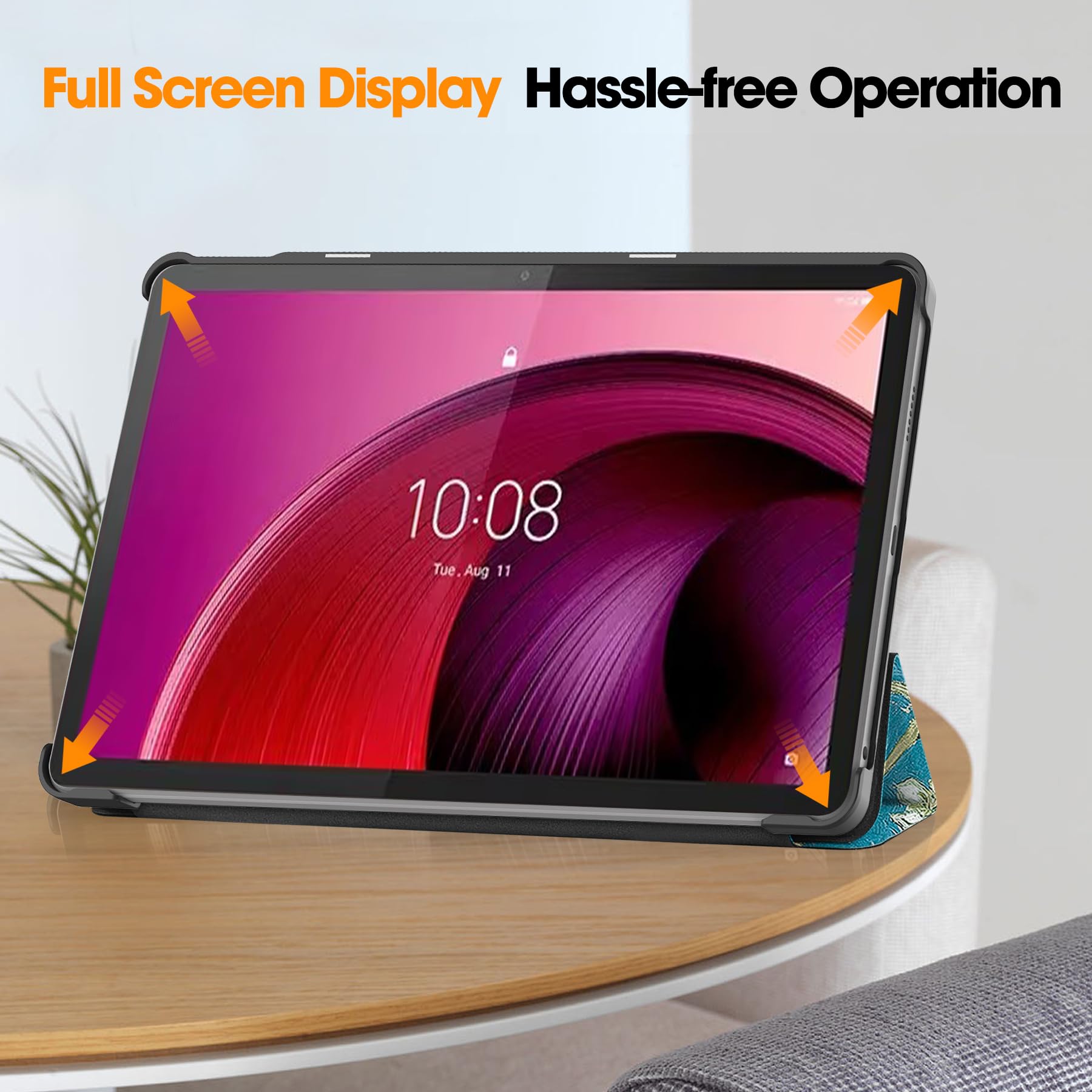 Amazon.co.jp: For Lenovo Tab M10a 5G Case [Shron] Trifold Stand