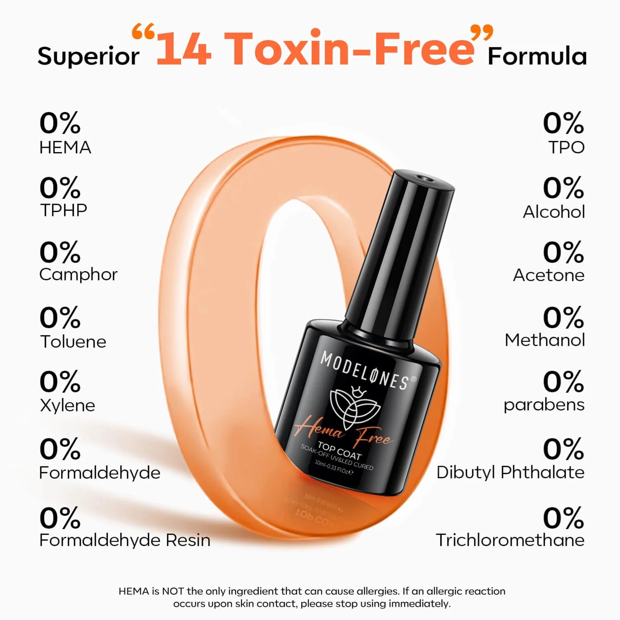 modelones No Wipe Gel Top Coat and Base Coat Set from BELLE GAGA, 2 Pcs Clear Glossy Hema Free Base Top Coat Gel Nail Polish Long Lasting for Summer Nail Polish, Acrylic Nails Soak Off Nail Lamp Nail Art Home Salon 3