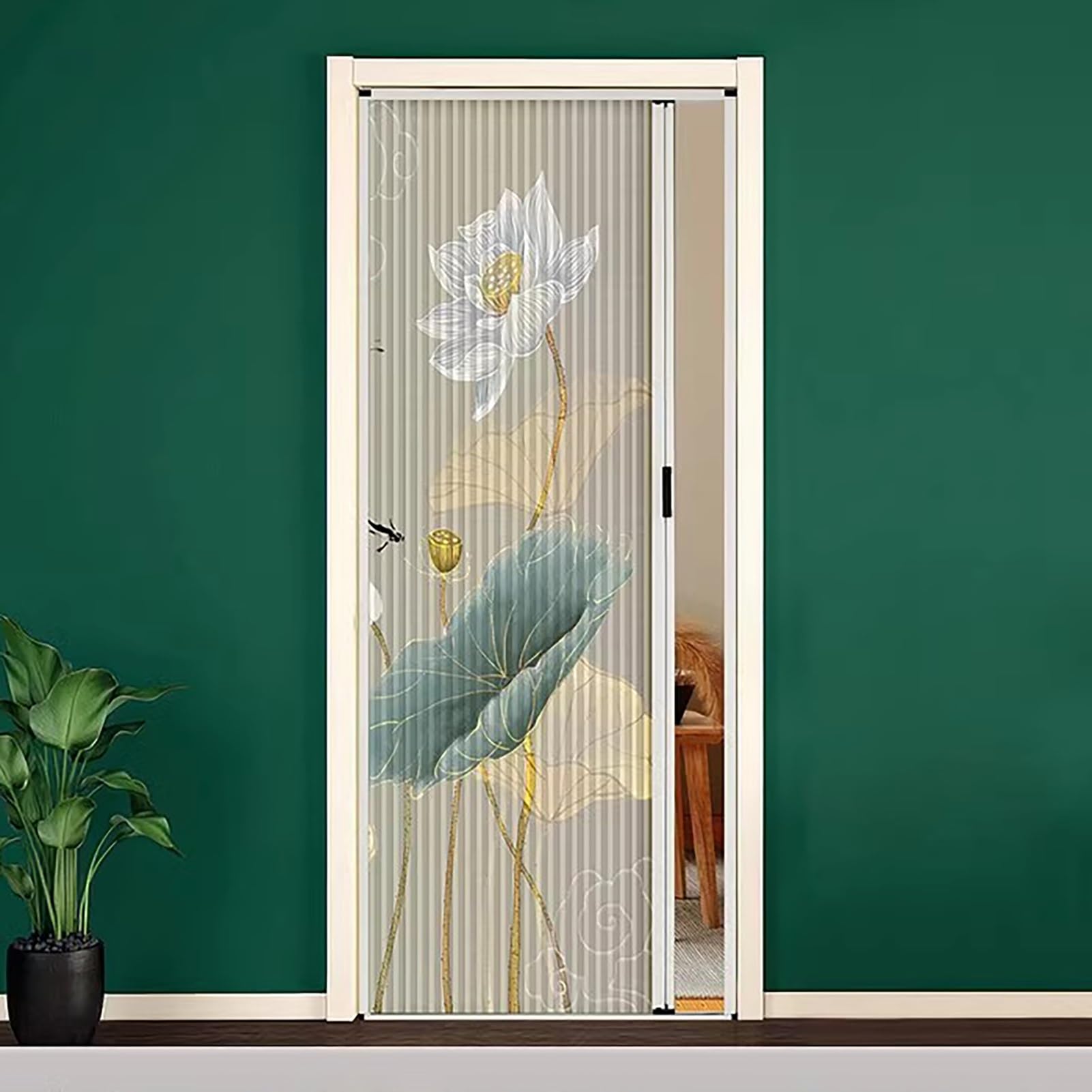 Porte moustiquaire à panneaux multiples avec structure alu haut de gamme