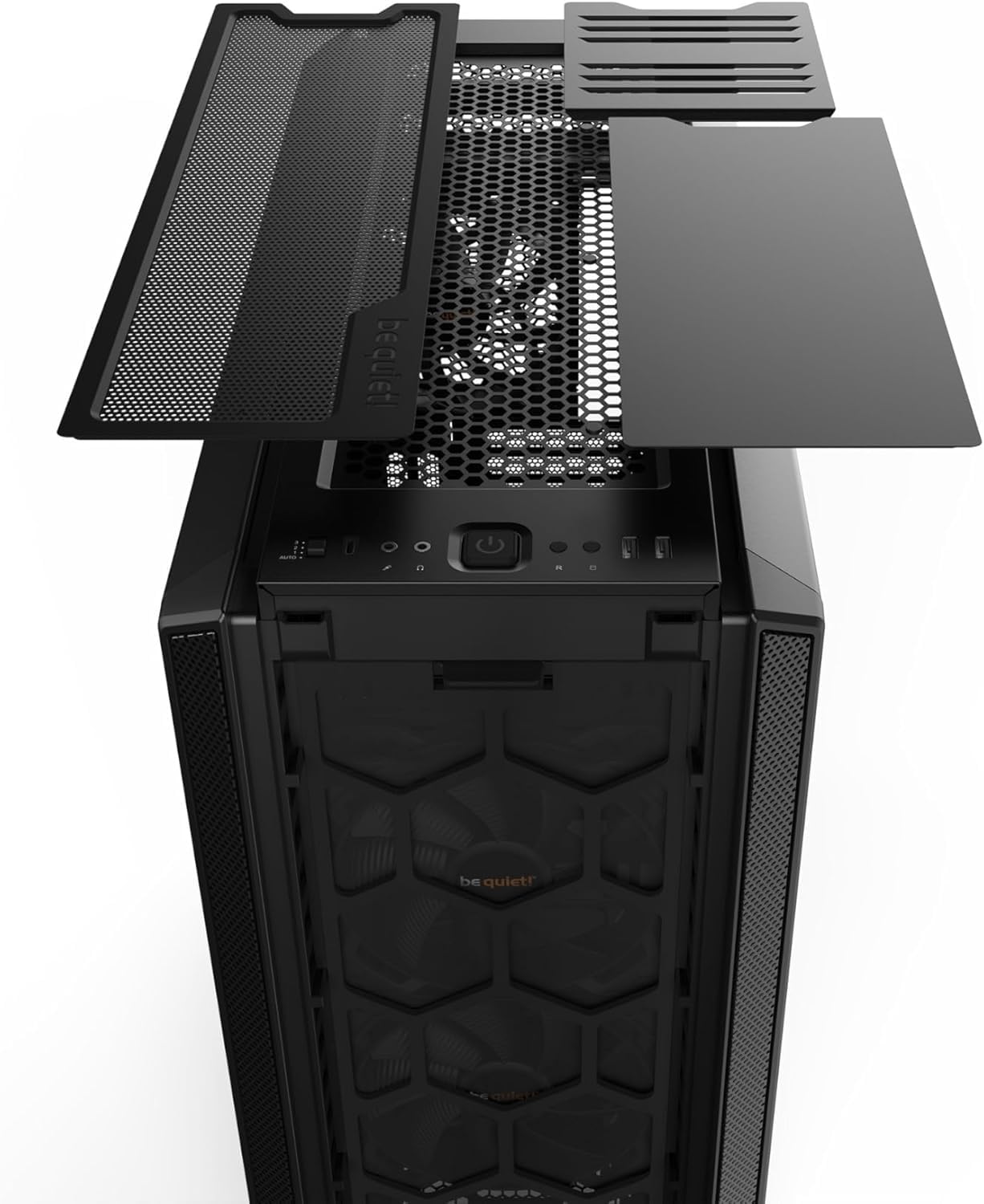 be quiet! Silent Base 802 Window Black PC-Gehäuse, 3X Pure Wings 2 140mm, 2 austauschbare Top- und Frontcover, entkoppeltes Mainboardtray