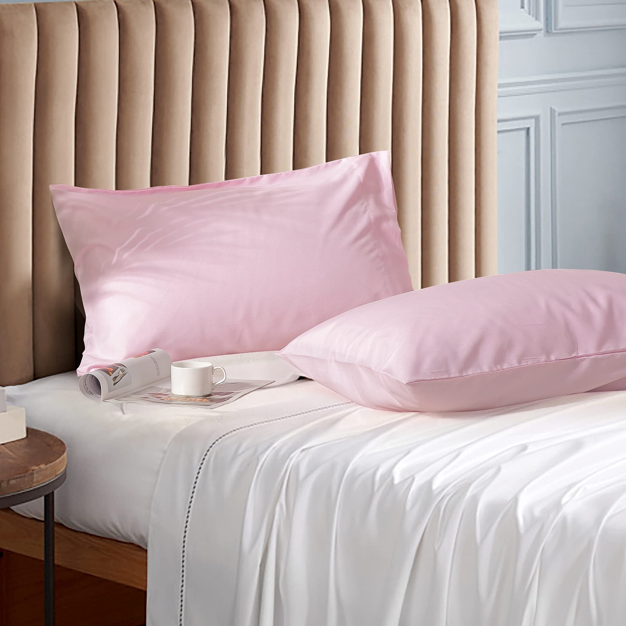 Evolive Ultra Soft Brushed Microfiber Standard Size 20x30 Pillowcases Pair Set of 2 with Envelope Closure 20x30 Standard