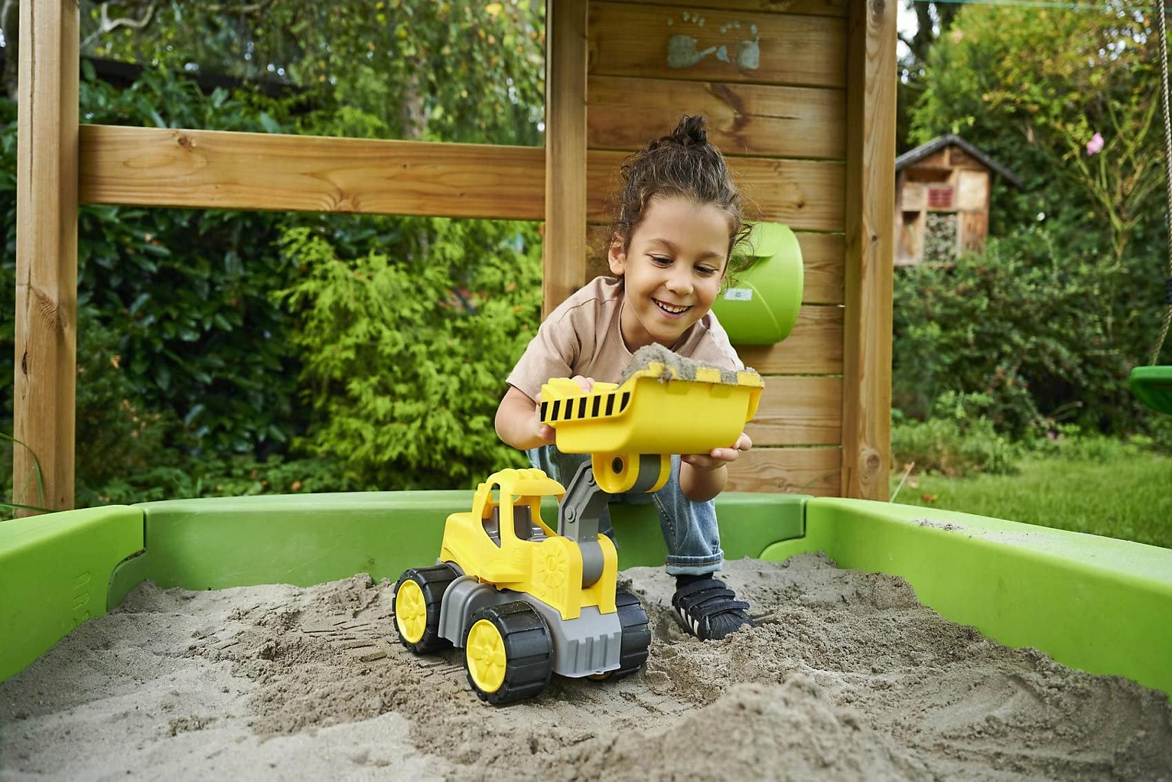 BIG Spielwarenfabrik 800054837 Big-Power-Worker - Cargador de Rueda + Figura, Color Amarillo