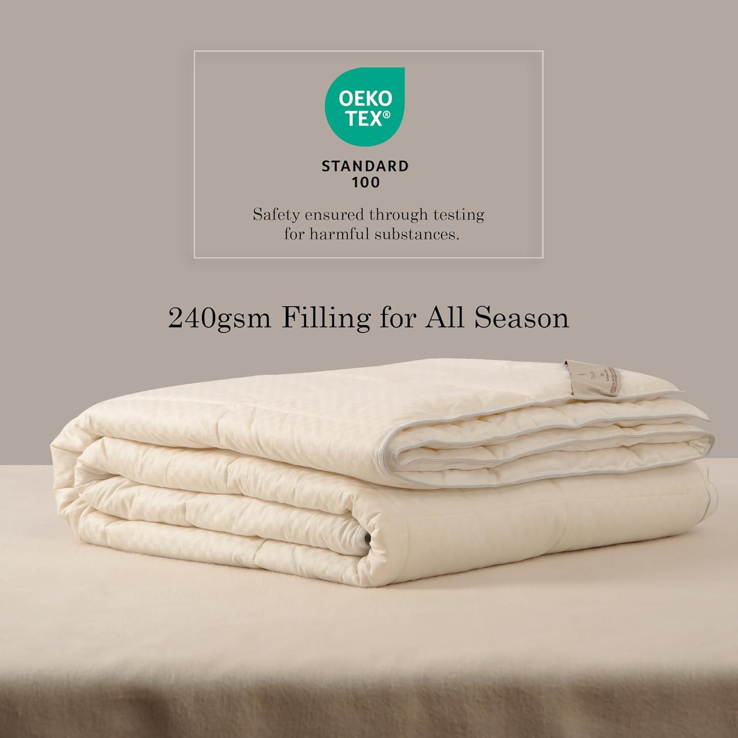 CUDDLE DREAMS Wool Comforter Duvet Insert, 100% Australian Wool Filling with Soft Noiseless Cotton Shell, Natural Warmth (Midweight for All Season, Queen) - Image 3