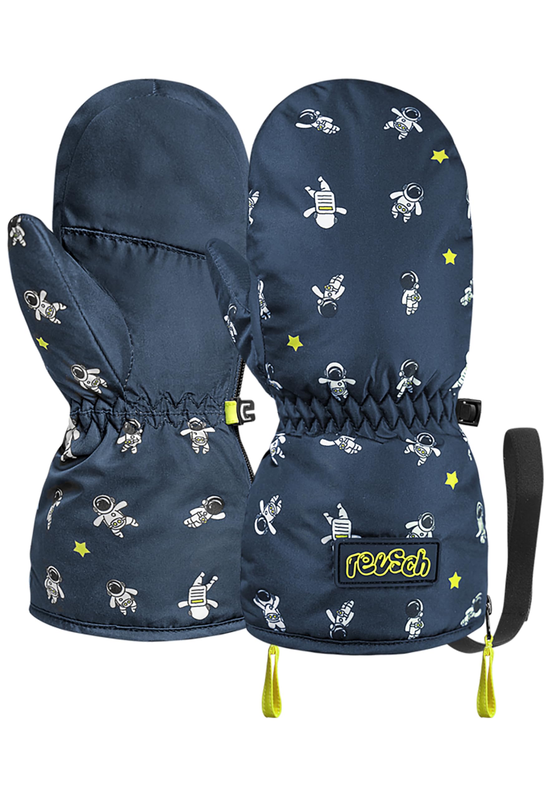 Reusch Sleepover Mitten Baby Winterhandschuhe wasserdicht – Warme Kinder Fäustlinge mit Schneeschutz, Reißverschluss & Handgelenksband – Atmungsaktiv, Winddicht, Weiches Innenfutter