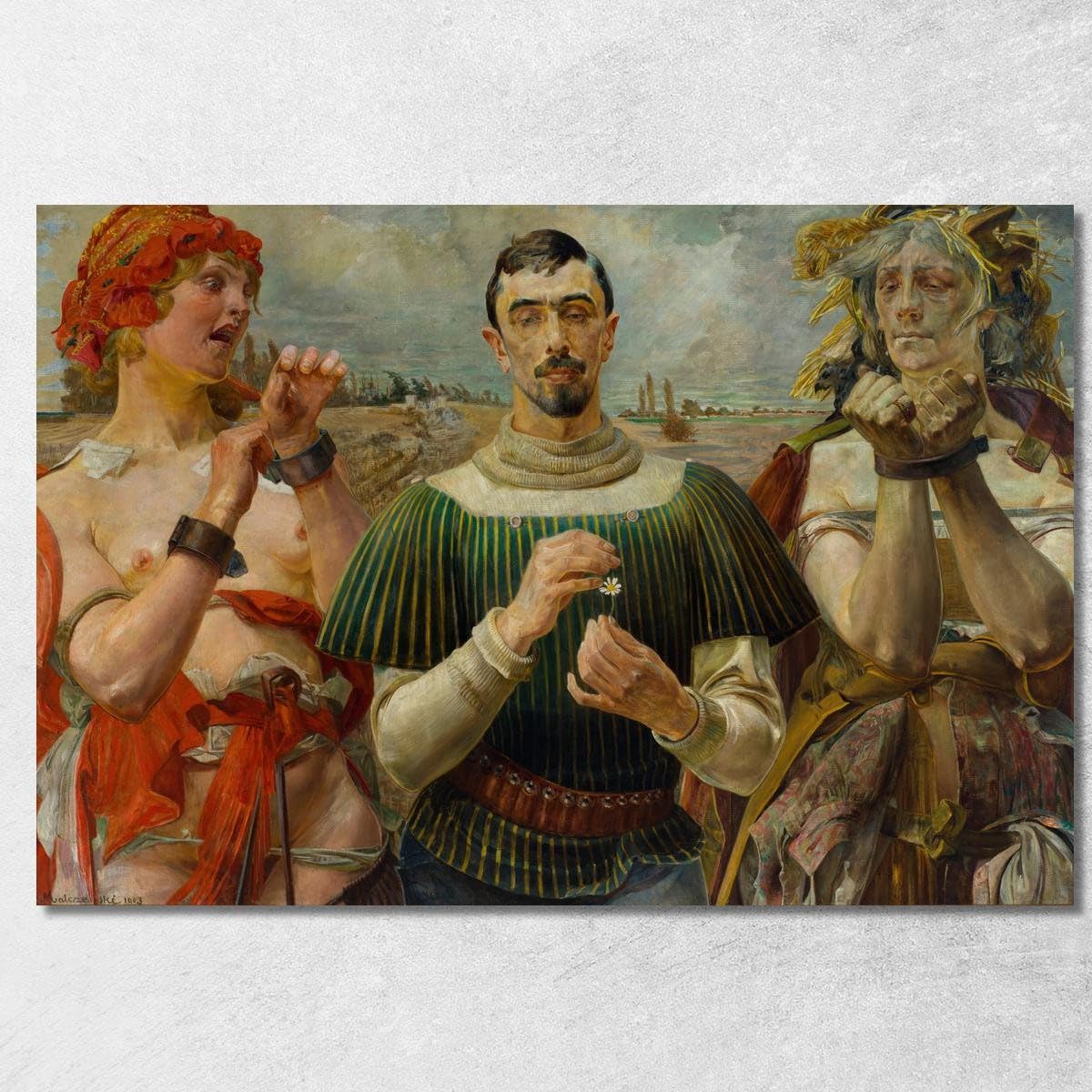 Impression Hamlet polonais Jacek Malczewski pour sublimer la décoration d'un grand bureau