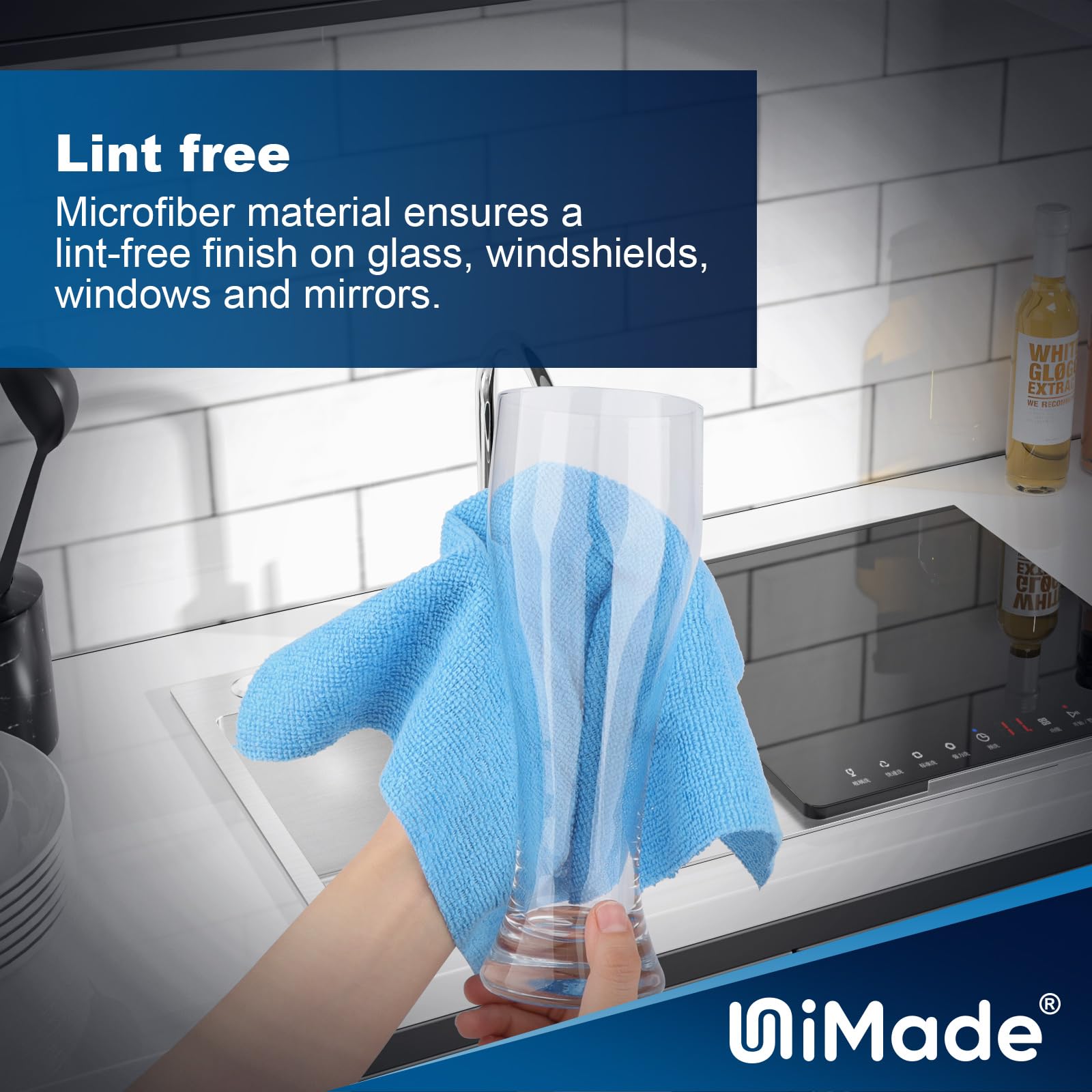 Shop Towels 100 Sheets Microfiber Cleaning Cloth Commercial Grade Washcloths Lint-Free Bulk Shops Rags for Cars Mechanic Restaurant — view 5