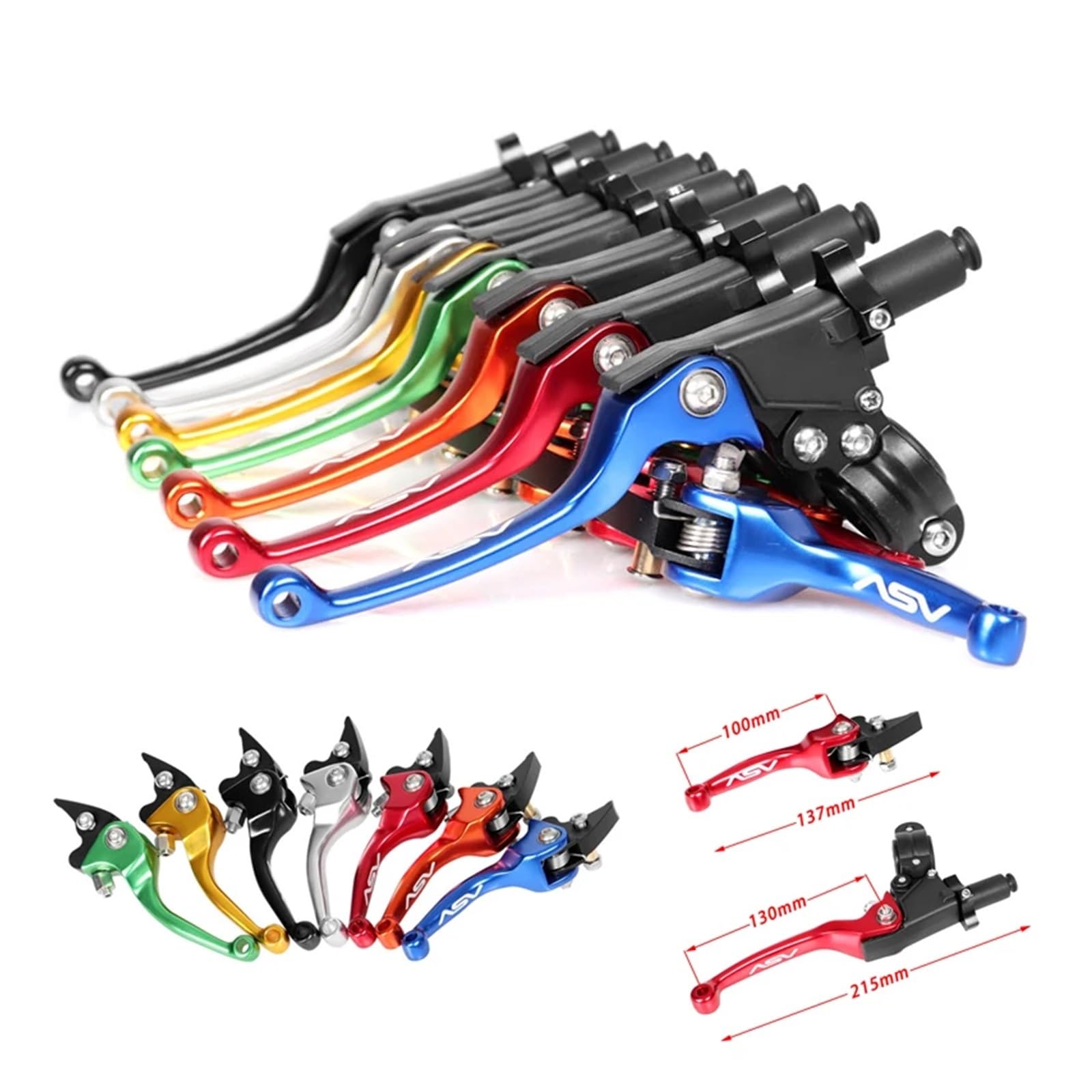 Palancas Embrague Freno Universales Motocross Pit Dirt Bike, Manija para Ho&nda para Triumph para Ya&maha para Suzuki para Bene&lli para Du&Cati Palancas Frenos
