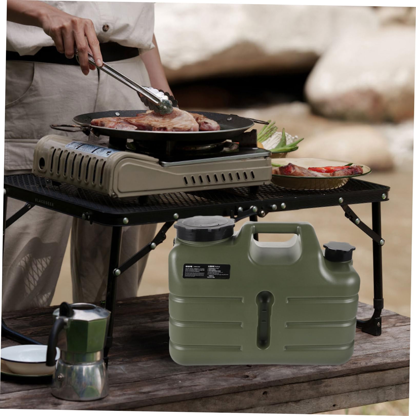 Yardwe Réservoir D’Eau Portable 11l en PE pour Véhicule et Camping