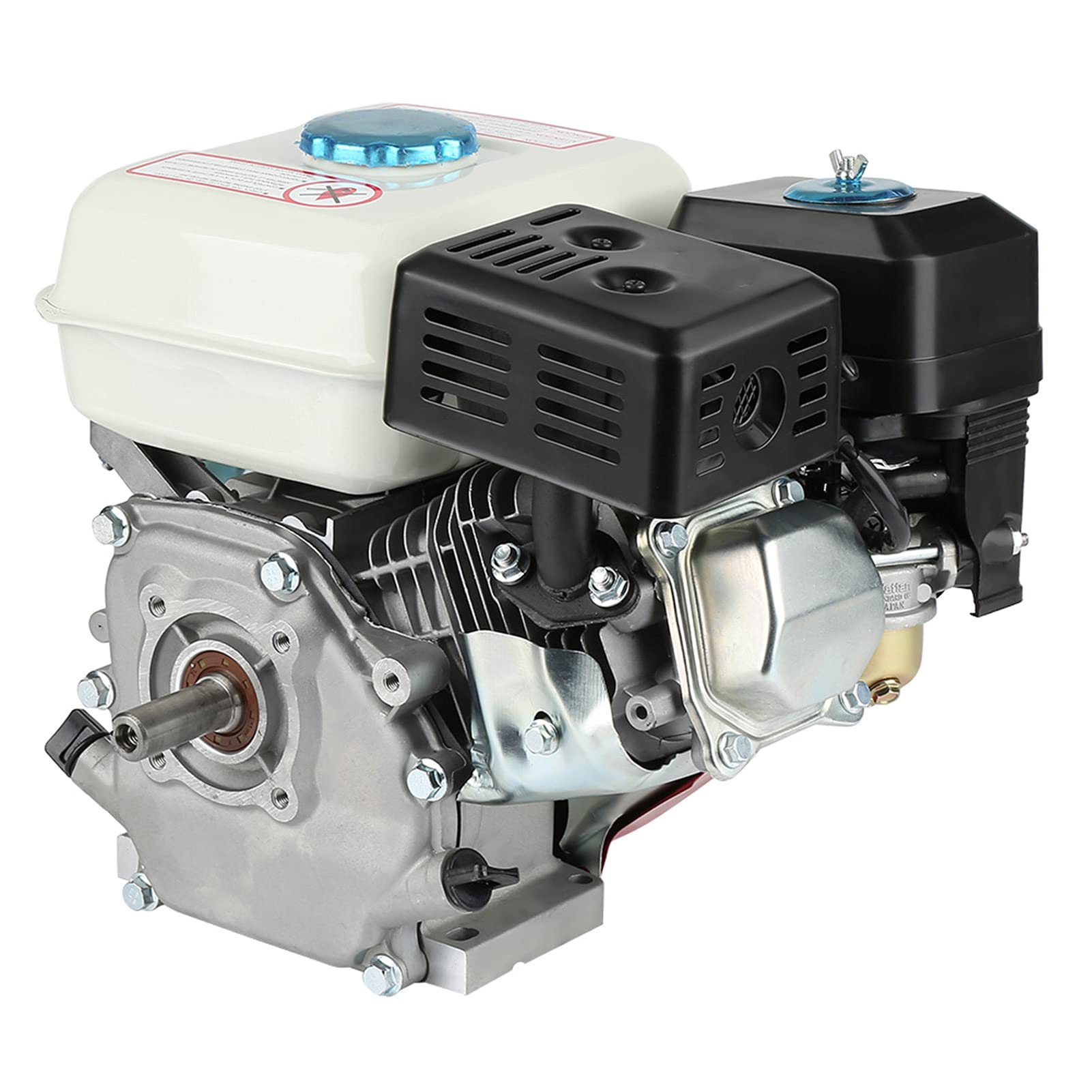 Moteur À Essence Thermique, 168F / Monocylindre OHV 4 temps refroidi par air(Réservoir de carburant de 3,6 L, 20 mm Arbre), À Essence 4 Temps de Remplacement Moteur À Essence OHV Pull Start